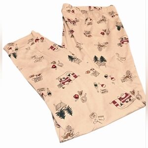 Secret Treasures Women's Glamp-ing Print Sleep Pants XL 16-18